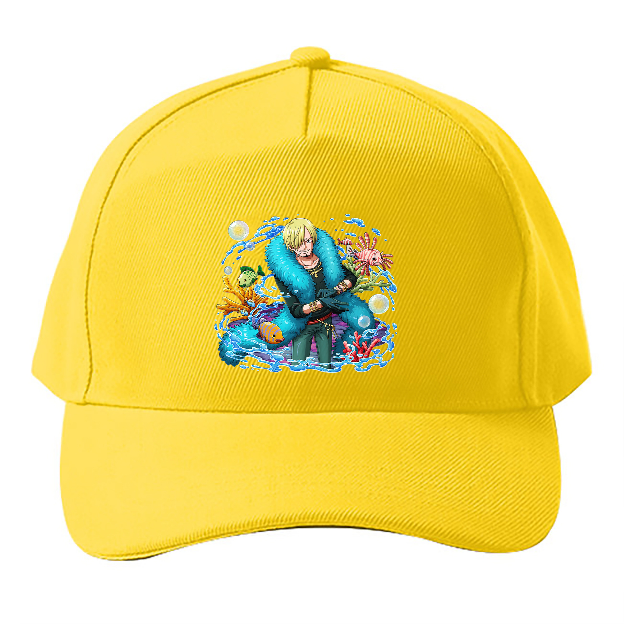 （画像用） ワンピース サンジ ONE PIECE Sanji ベースボールキャップ 綿100％ 男女兼用 帽子 スポーツ